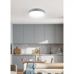Zeta - Grey CCT Ceiling Lamp with Remote Control Ø 48.5 cm