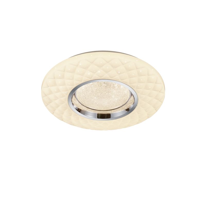 Trio-R62720101 - Magnolia - Starlight White & Chrome CCT Ceiling Lamp with Remote Control