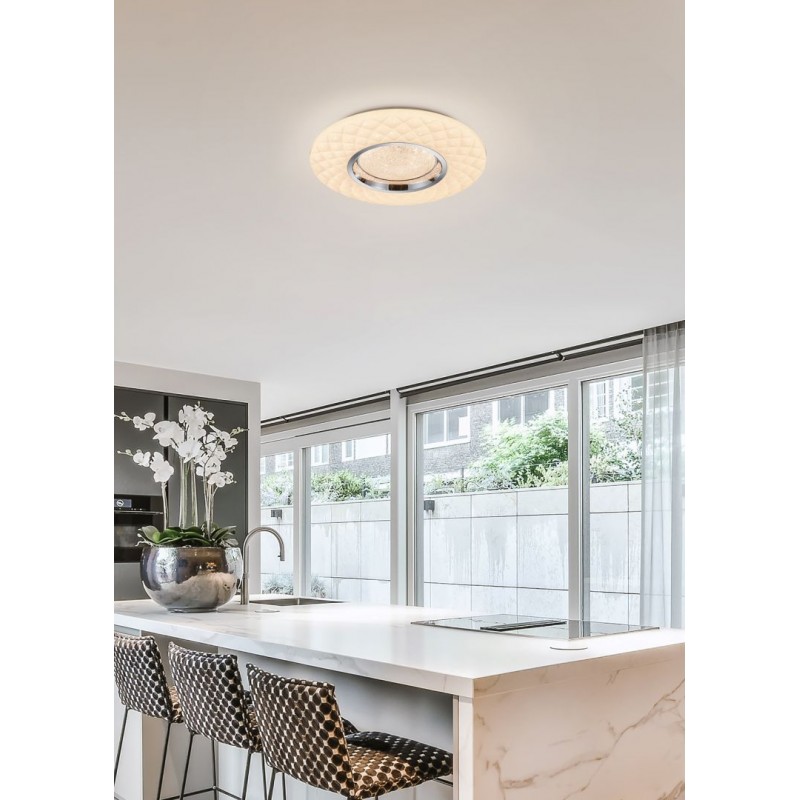 Trio-R62720101 - Magnolia - Starlight White & Chrome CCT Ceiling Lamp with Remote Control