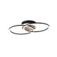 - Giro - Black & Wooden CCT Ceiling Lamp with Remote Control Trio-R62783635 - Giro - Black & Wooden CCT Ceiling Lamp with Remote Control