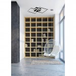 Venida - Black LED Ceiling Lamp 3000K