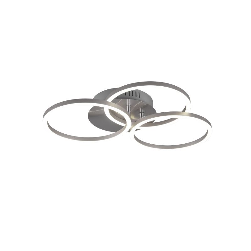 - Circle - Matt Nickel 3 Light CCT Ceiling Lamp with Remote Control Trio-R62823107 - Circle - Matt Nickel 3 Light CCT Ceiling Lamp with Remote Control