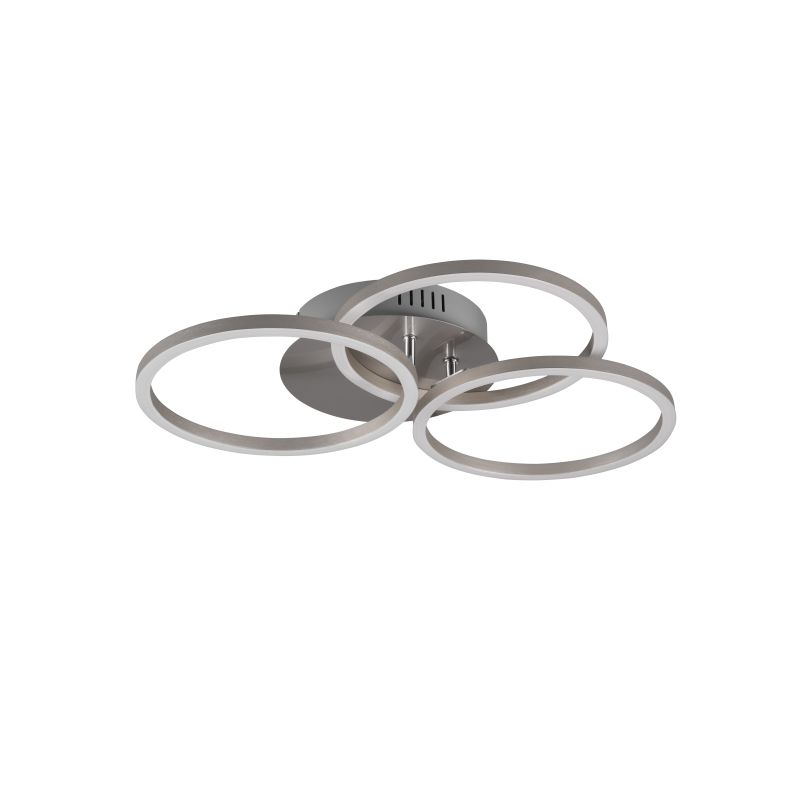 - Circle - Matt Nickel 3 Light CCT Ceiling Lamp with Remote Control Trio-R62823107 - Circle - Matt Nickel 3 Light CCT Ceiling Lamp with Remote Control