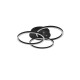 Trio-R62823132 - Circle - Matt Black 3 Light CCT Ceiling Lamp with Remote Control