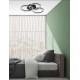 Trio-R62823132 - Circle - Matt Black 3 Light CCT Ceiling Lamp with Remote Control