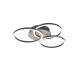 - Circle - Black & Wooden 3 Light CCT Ceiling Lamp with Remote Control Trio-R62823135 - Circle - Black & Wooden 3 Light CCT Ceiling Lamp with Remote Control