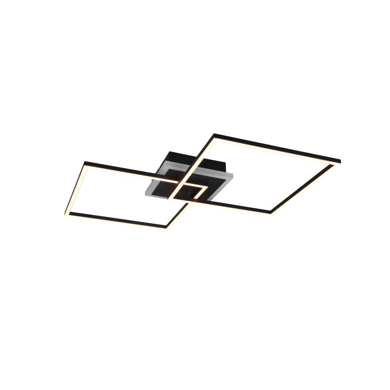 Trio-R62843132 - Arribo - Matt Black RGBW Ceiling Lamp with Remote Control