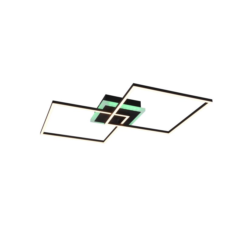 Trio-R62843132 - Arribo - Matt Black RGBW Ceiling Lamp with Remote Control