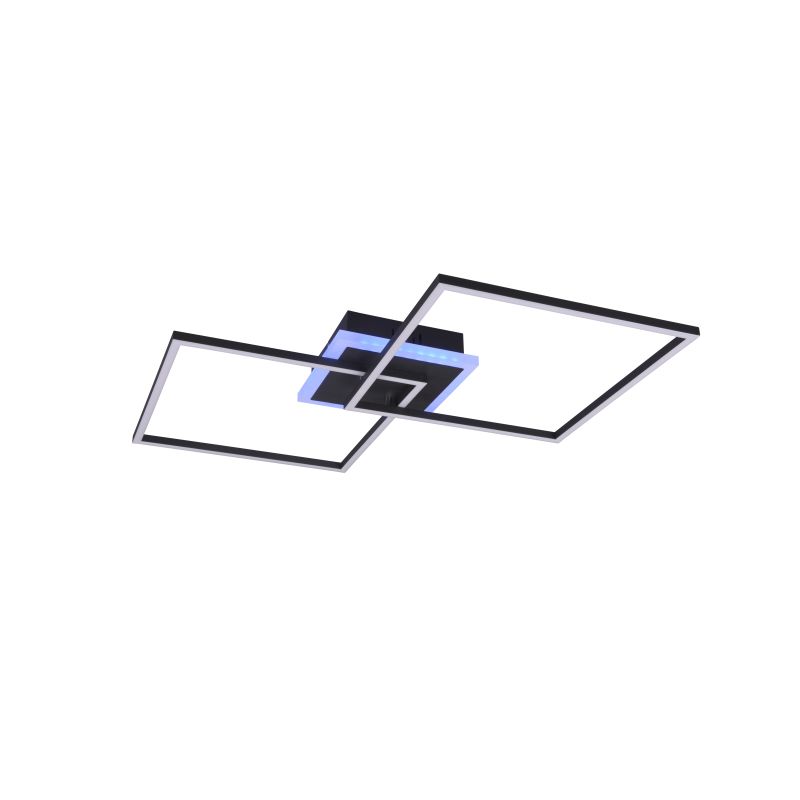 Trio-R62843132 - Arribo - Matt Black RGBW Ceiling Lamp with Remote Control