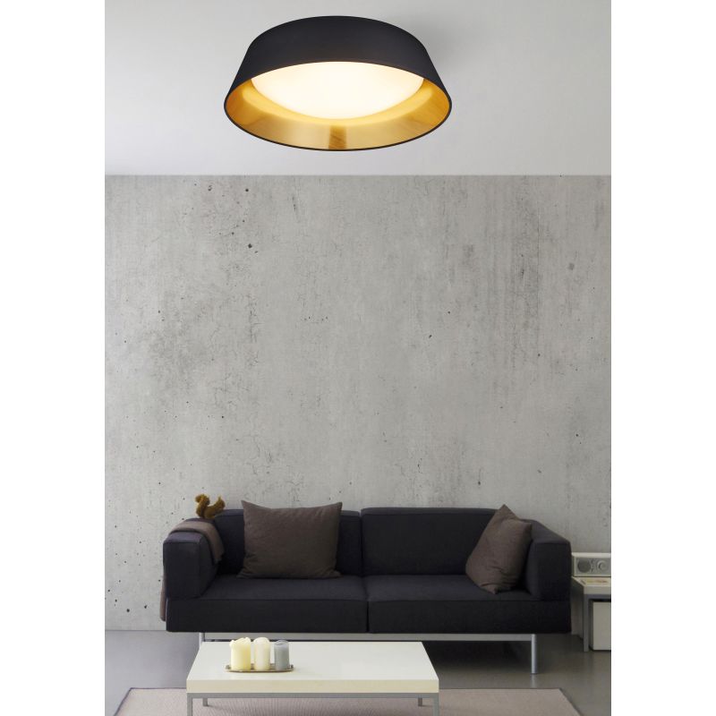 Trio-R62871879 - Ponts - Black & Gold LED Ceiling Lamp