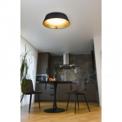 Ponts - Black & Gold LED Ceiling Lamp