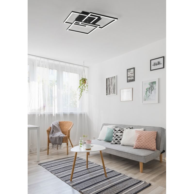 - Mobile - Matt Black 3 Light CCT Ceiling Lamp with Remote Control Trio-R62883132 - Mobile - Matt Black 3 Light CCT Ceiling Lamp with Remote Control