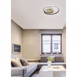 Zibal - Rusty & Gold LED Ceiling Lamp Zibal - Rusty & Gold LED Ceiling Lamp
