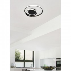 Zibal - Matt Black LED Ceiling Lamp