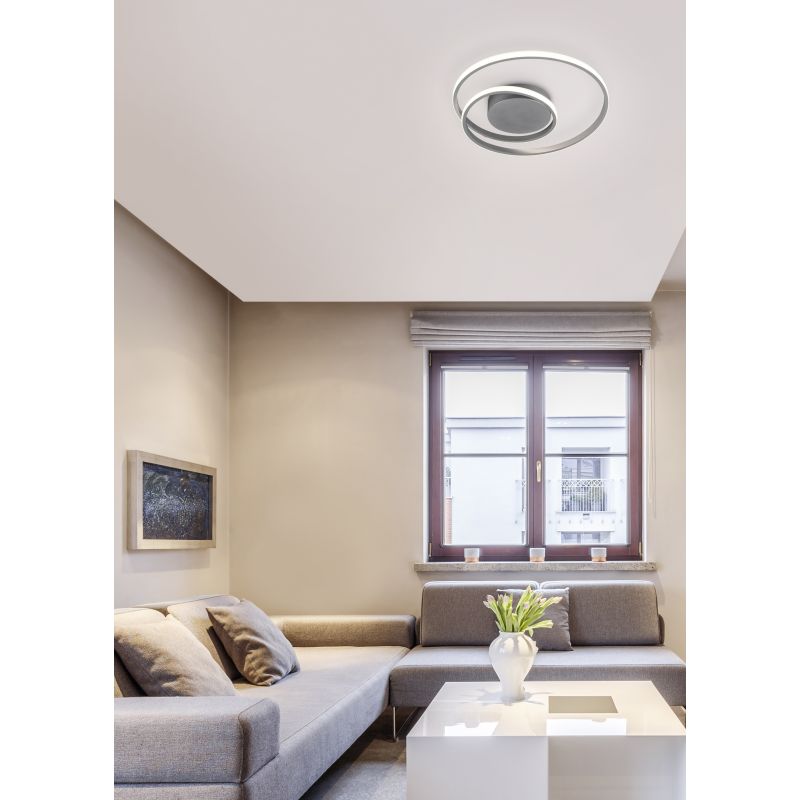 - Zibal - Grey LED Ceiling Lamp Trio-R62911187 - Zibal - Grey LED Ceiling Lamp