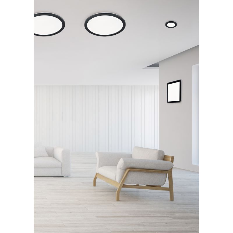 - Camillus - White & Black LED Flush 1000 lm IP44 Trio-R62921032 - Camillus - White & Black LED Flush 1000 lm IP44