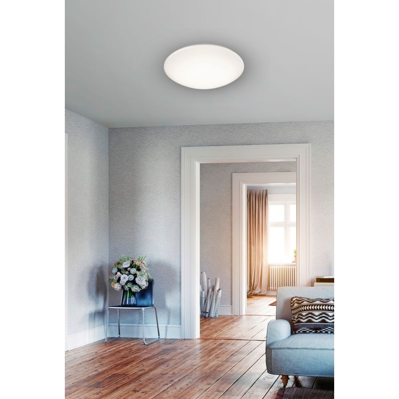 Trio-R62961001 - Lukida - White CCT Ceiling Lamp with Remote Control Ø 38 cm