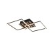 Trio-R63402132 - Zaro - Wooden & Black 2 Light LED Flush
