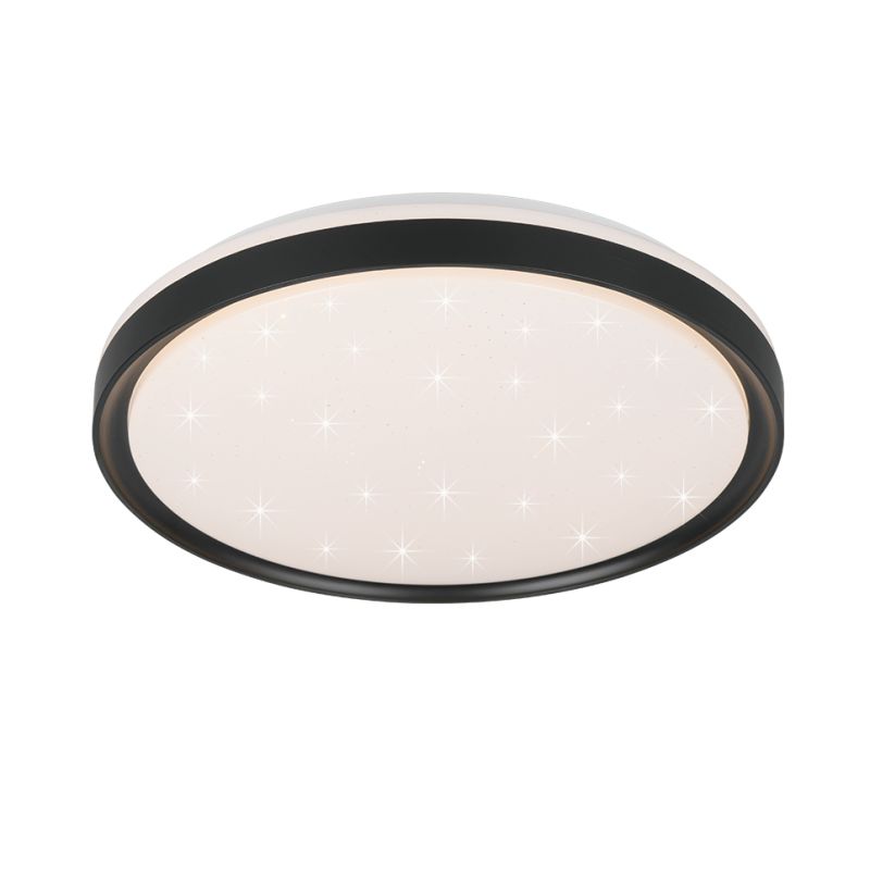 - Solit - Starlight Matt Black RGBW Ceiling Lamp with Remote Control Trio-R63581132 - Solit - Starlight Matt Black RGBW Ceiling Lamp with Remote Control