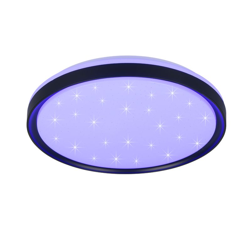 - Solit - Starlight Matt Black RGBW Ceiling Lamp with Remote Control Trio-R63581132 - Solit - Starlight Matt Black RGBW Ceiling Lamp with Remote Control