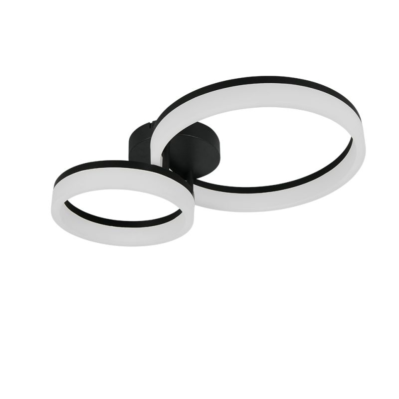 - Scope - Matt Black 2 Light LED Ceiling Lamp 3000K Trio-R63601232 - Scope - Matt Black 2 Light LED Ceiling Lamp 3000K