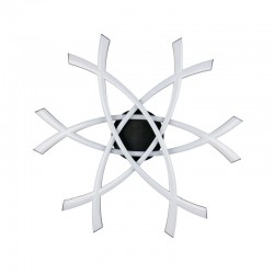 Pollock - Matt Black LED Ceiling Lamp