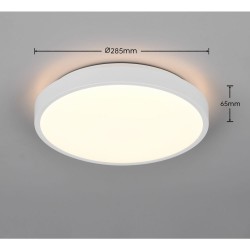 Slope - Matt White Flush ∅ 28.5 cm