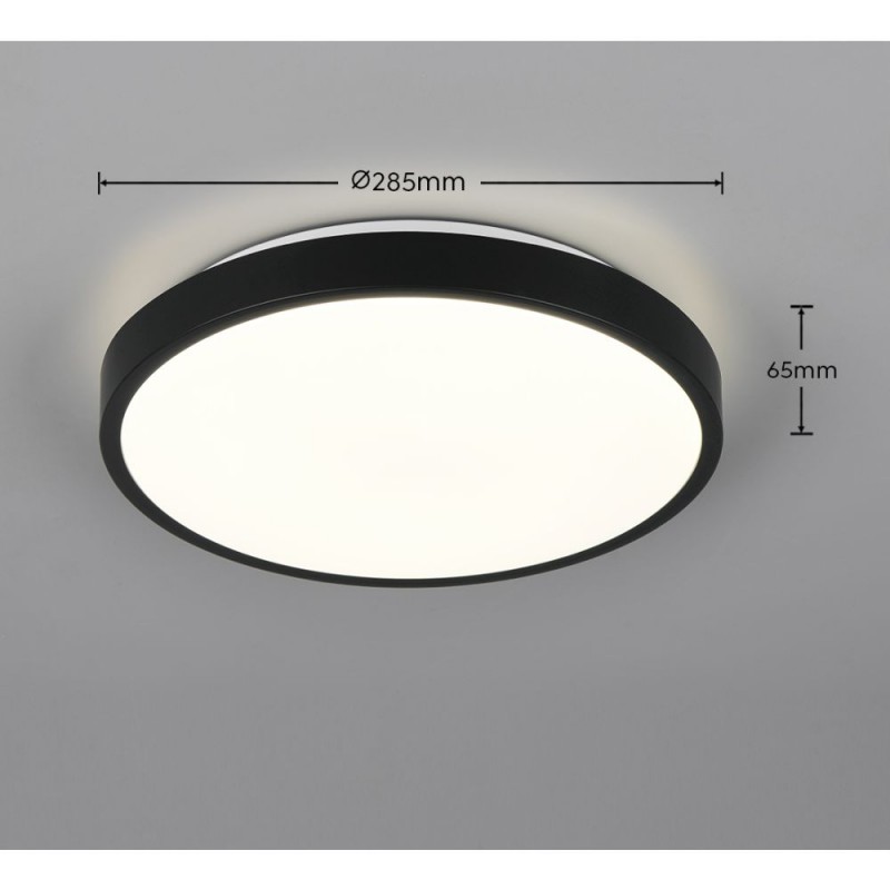 Trio-R63771132 - Slope - Matt Black Flush ∅ 28.5 cm