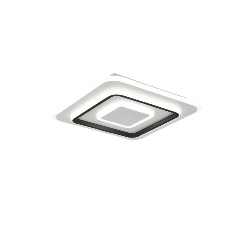 - Jora - Matt White & Black CCT Ceiling Lamp with Remote Control Ø 39.5 cm Trio-R64293131 - Jora - Matt White & Black CCT Ceiling Lamp with Remote Control Ø 39.5 cm