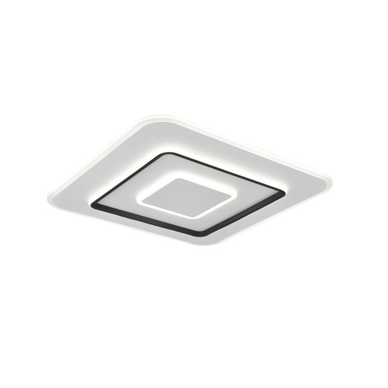 - Jora - Matt White & Black CCT Ceiling Lamp with Remote Control Ø 60 cm Trio-R64293931 - Jora - Matt White & Black CCT Ceiling Lamp with Remote Control Ø 60 cm