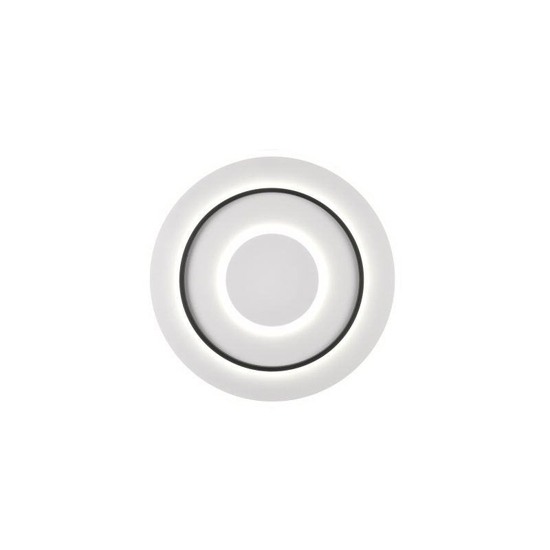 Ceiling Lights - Jora - Matt White & Black CCT Ceiling Lamp with Remote Control Ø 60 cm Trio-R64303931 - Jora - Matt White & Black CCT Ceiling Lamp with Remote Control Ø 60 cm