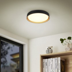Felis - Matt Black & Gold CCT Ceiling Lamp with Remote Control Ø 40 cm Felis - Matt Black & Gold CCT Ceiling Lamp with Remote Control Ø 40 cm