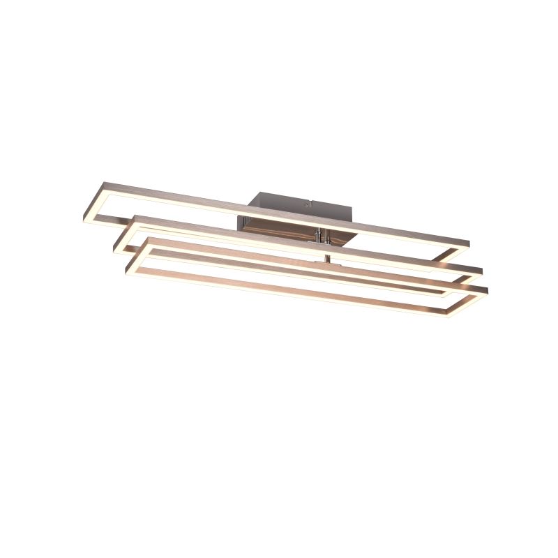 - Corso - Matt Nickel 3 Light CCT Flush with Remote Control Trio-R64423107 - Corso - Matt Nickel 3 Light CCT Flush with Remote Control
