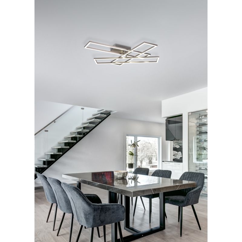 - Corso - Matt Nickel 3 Light CCT Flush with Remote Control Trio-R64423107 - Corso - Matt Nickel 3 Light CCT Flush with Remote Control