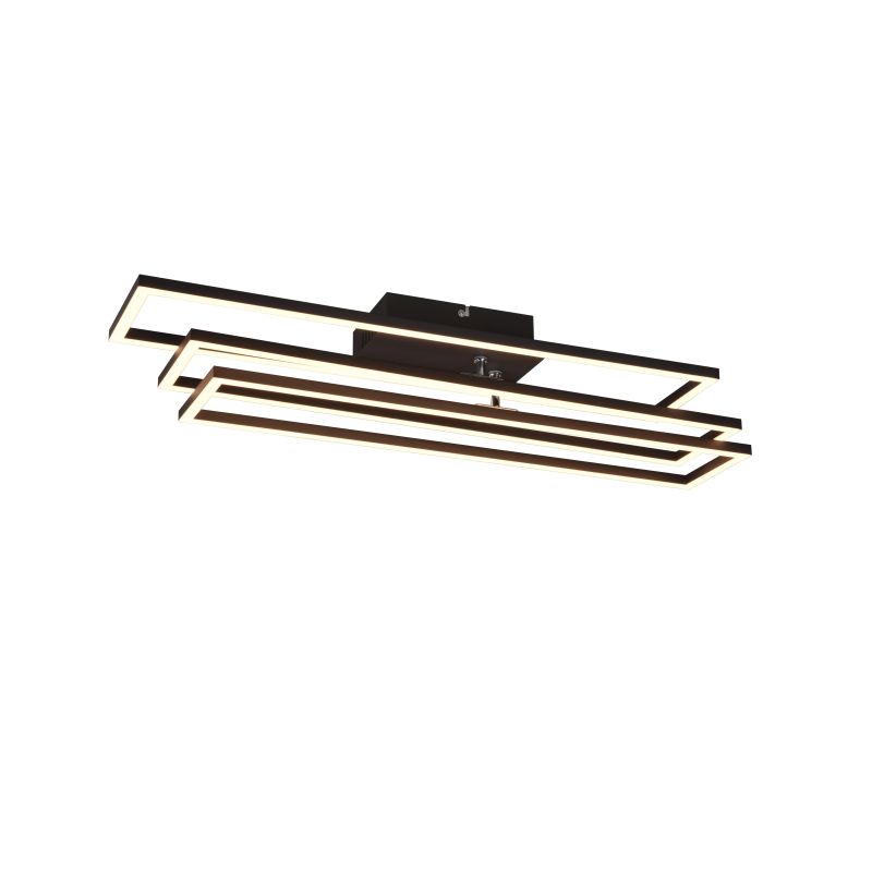 - Corso - Matt Black 3 Light CCT Flush with Remote Control Trio-R64423132 - Corso - Matt Black 3 Light CCT Flush with Remote Control