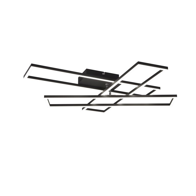 - Corso - Matt Black 3 Light CCT Flush with Remote Control Trio-R64423132 - Corso - Matt Black 3 Light CCT Flush with Remote Control
