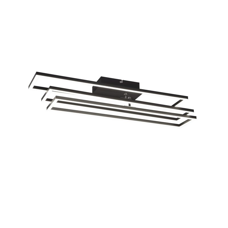 - Corso - Matt Black 3 Light CCT Flush with Remote Control Trio-R64423132 - Corso - Matt Black 3 Light CCT Flush with Remote Control