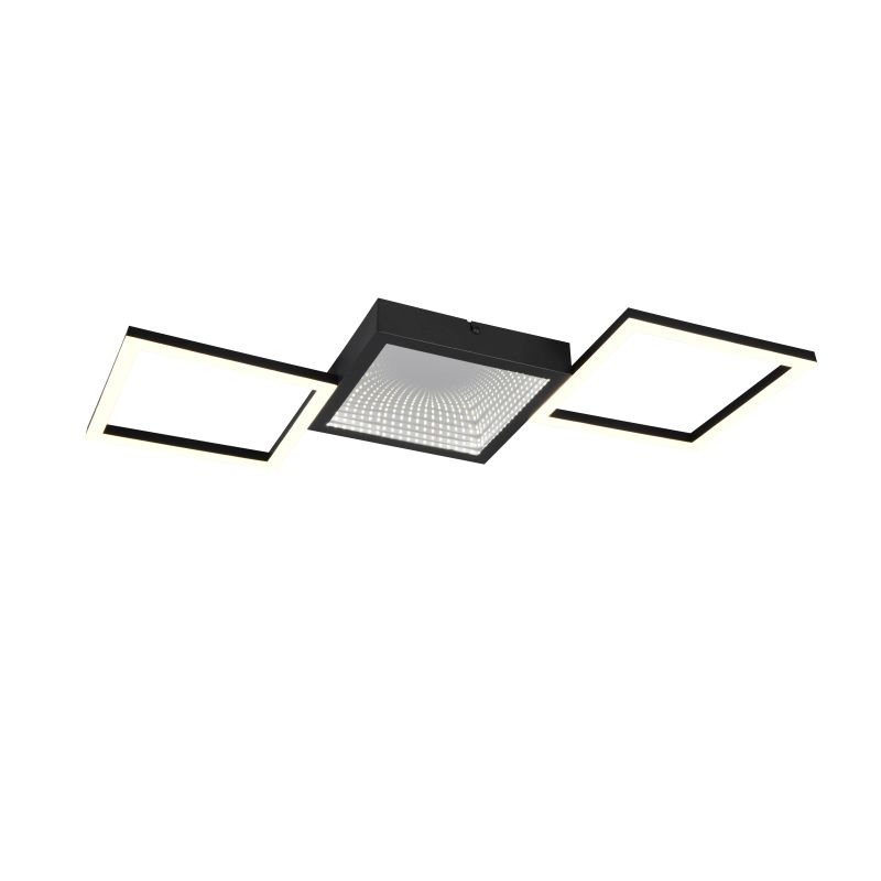 Trio-R64471132 - Gelo - Matt Black LED Ceiling Lamp