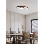 Malaga - Matt Black LED Ceiling Lamp 3000K