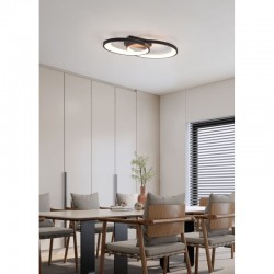 Malaga - Matt Black LED Ceiling Lamp 3000K Malaga - Matt Black LED Ceiling Lamp 3000K