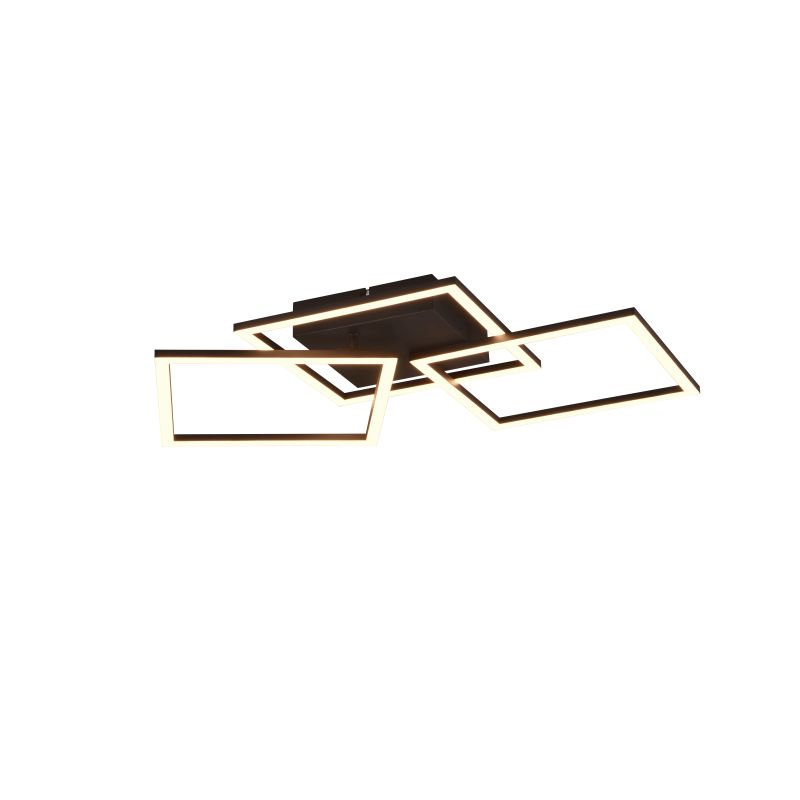 - Trail - Matt Black 3 Light LED Ceiling Lamp 3000K Trio-R64493132 - Trail - Matt Black 3 Light LED Ceiling Lamp 3000K