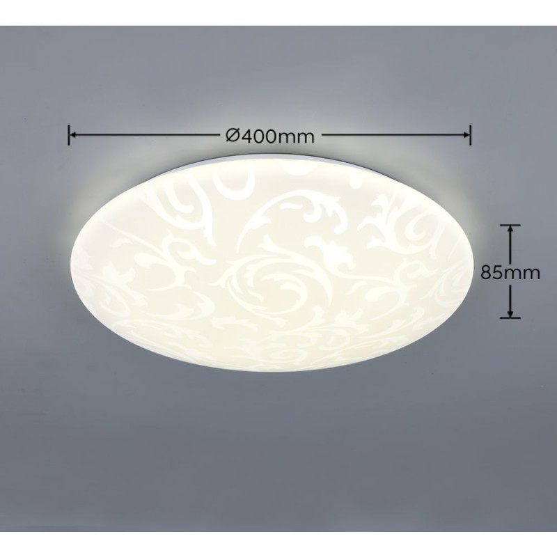 Trio-R64635901 - Umbria V - White LED Flush with Pattern Diffuser 4000K