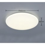 Umbria VI - White LED Flush with Pattern Diffuser 4000K