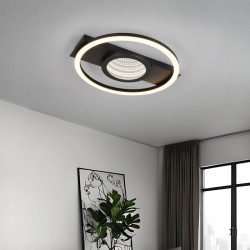 Wheeler - Matt Black LED Ceiling Lamp 3000K