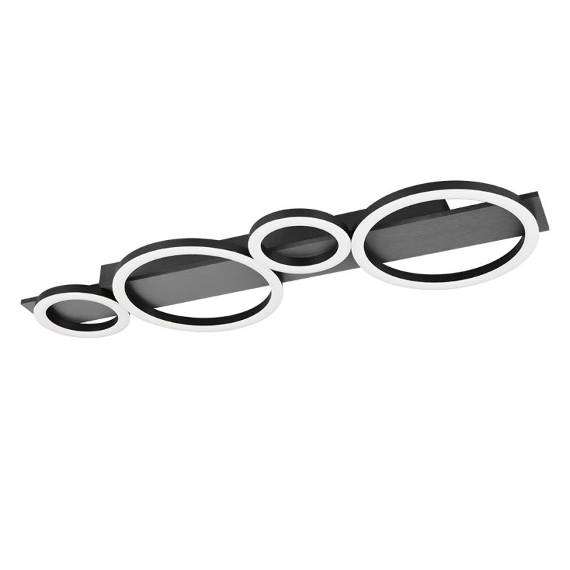Trio-R64821109 - Lumos - Black Aluminium LED Ceiling Lamp 3000K