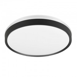 Spacy - Matt Black CCT Ceiling Lamp with Remote Control