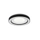 Trio-R65091032 - Arco - White & Black RGBW Flush with Remote Control Ø 49 cm