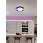 Arco - White & Black RGBW Flush with Remote Control Ø 40 cm Arco - White & Black RGBW Flush with Remote Control Ø 40 cm