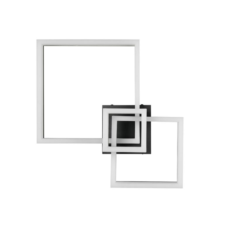 Trio-R65771332 - Camino - Matt Black LED Flush 3000K