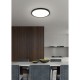 Trio-R65891932 - Draco - Matt Black CCT Flush ∅ 40 cm